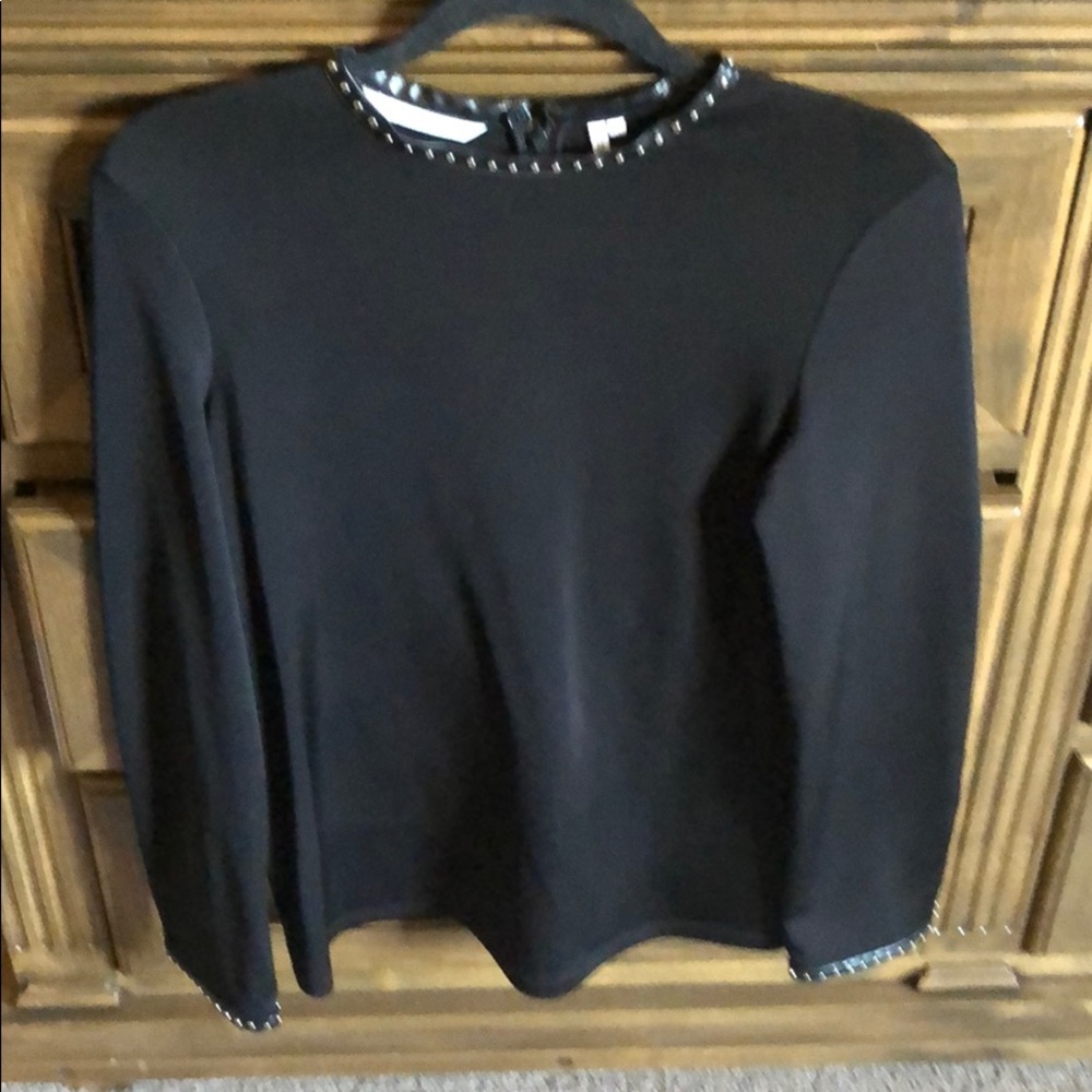 Helmut Lang tunic with leather and grommet